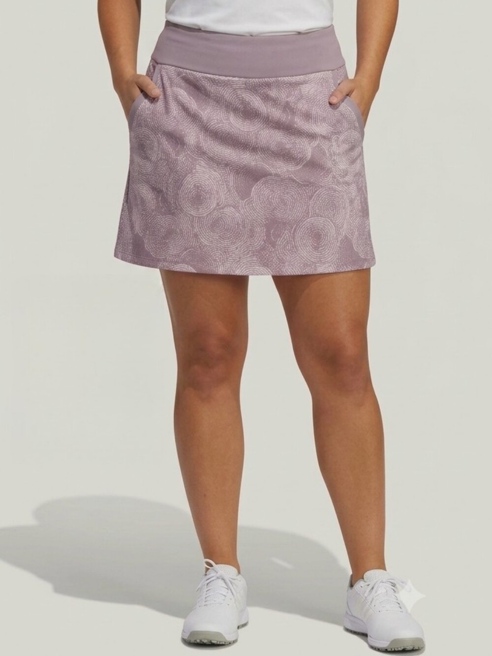 Adidas Womens Golf Skort Printed Athletic Skirt Preloved Fig Purple Size XL